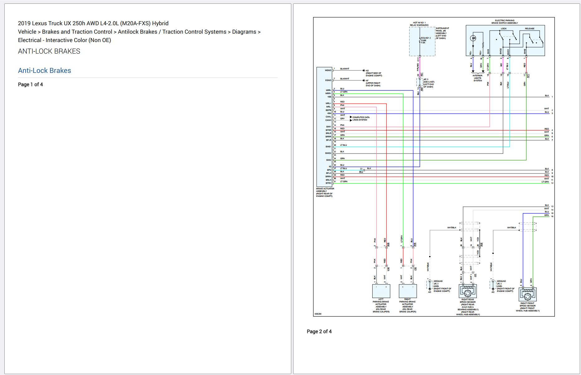 Lexus Truck UX 250h AWD L4 2.OL (M20A FXS) Hybrid 2019 Service Repair Manual and Wiring Diagrams (1)