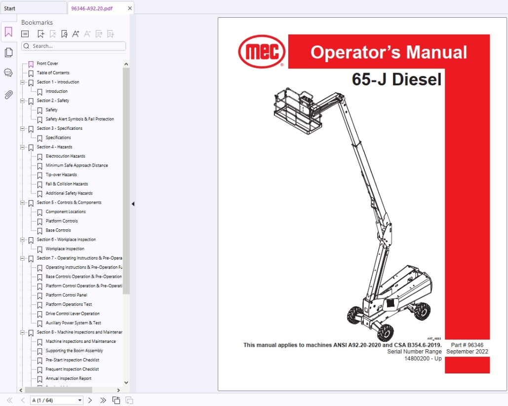 MEC Forklift Operators Service Parts Manual Schematic Update 2025 (2)