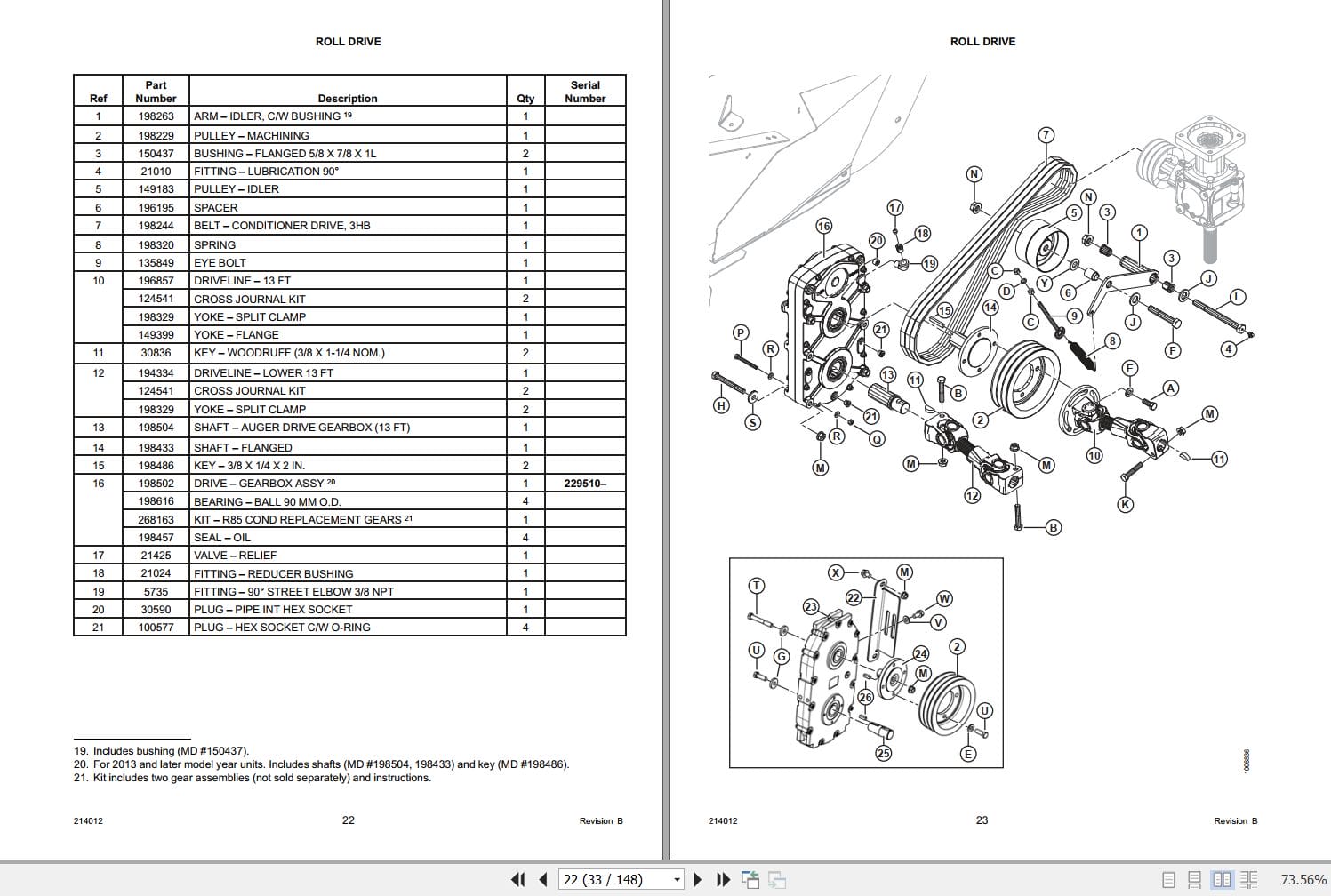Macdon 13 Foot Rotary R85 Parts Catalog 214012 Revision B (2)