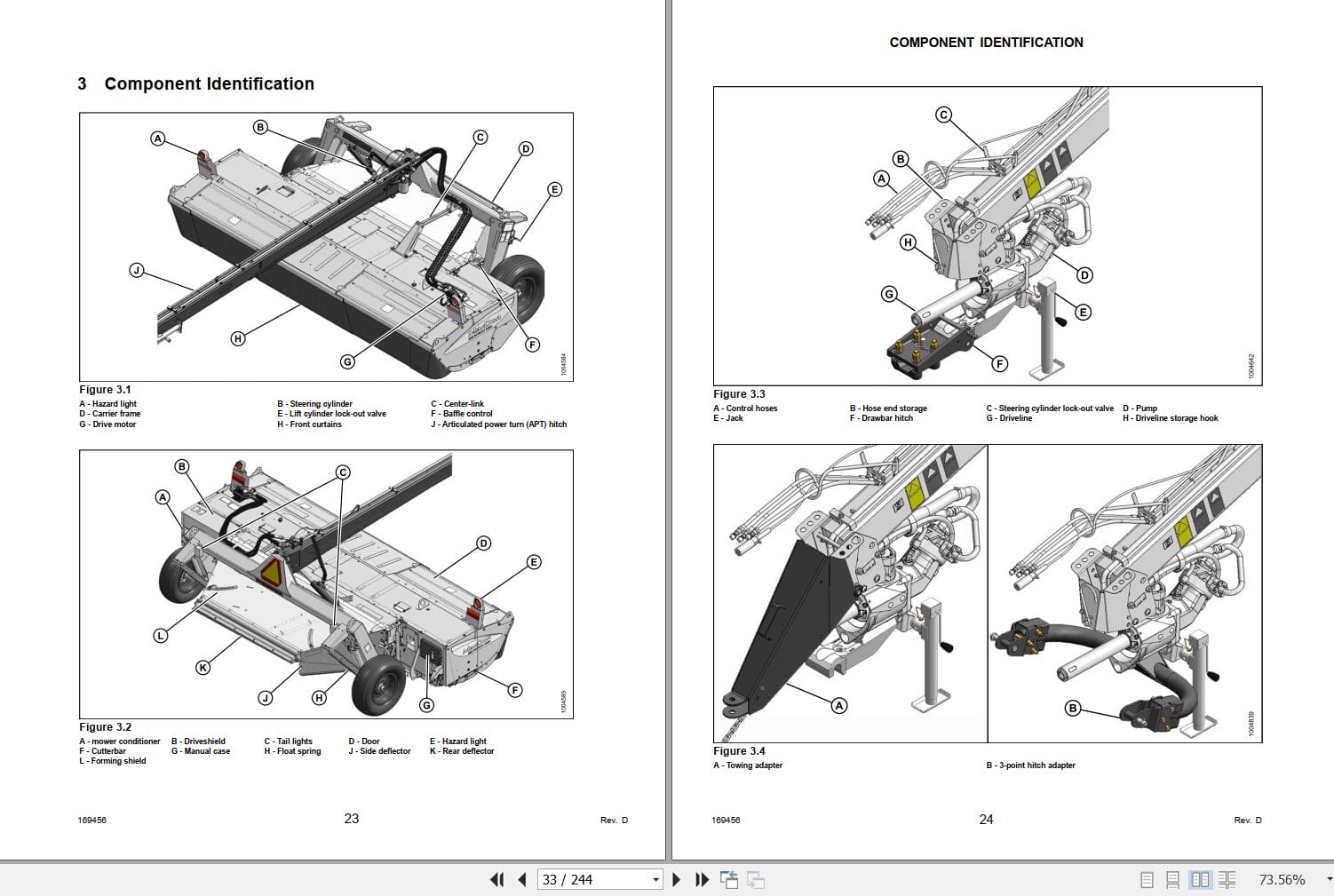 Macdon 16 Foot Rotary Disc Pull Type Mower Conditioner R85 Operators Manual (2)