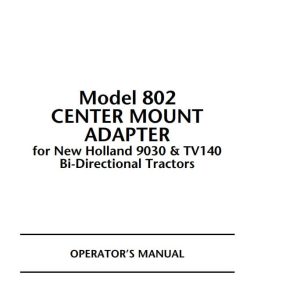 Macdon Adapter 802 Operators Manual 46488 (1)