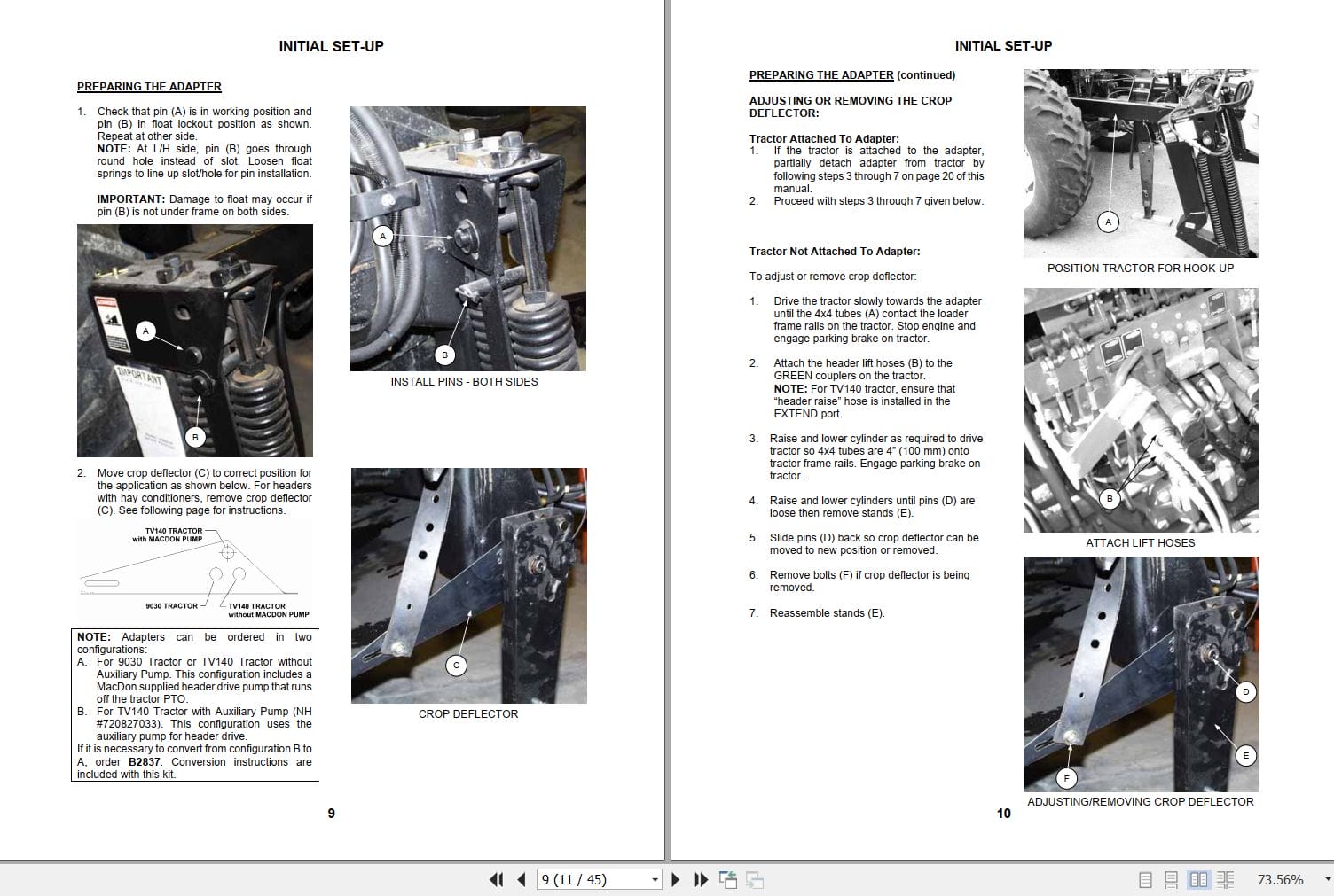Macdon Adapter 802 Operators Manual 46488 (2)