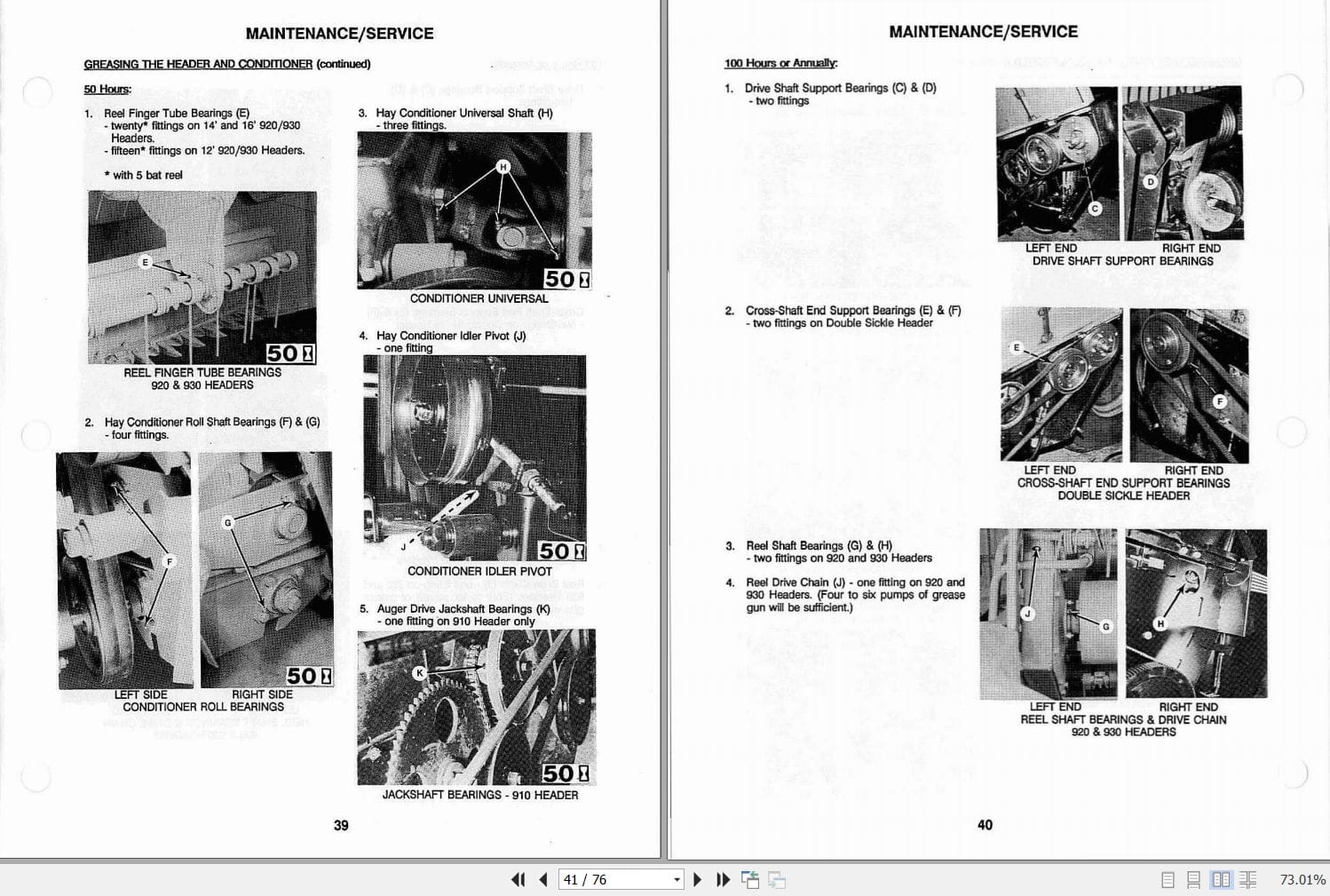 Macdon Auger Header 910 920 932 921 Operators Manual 46013 (2)