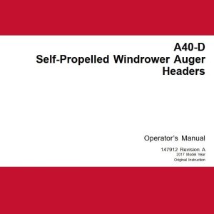 Macdon Auger Header A40 D Operators Manual 147912 Revision A (1)