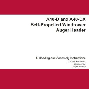 Macdon Auger Header A40D A40DX Unloading & Assembly Instructions (1)