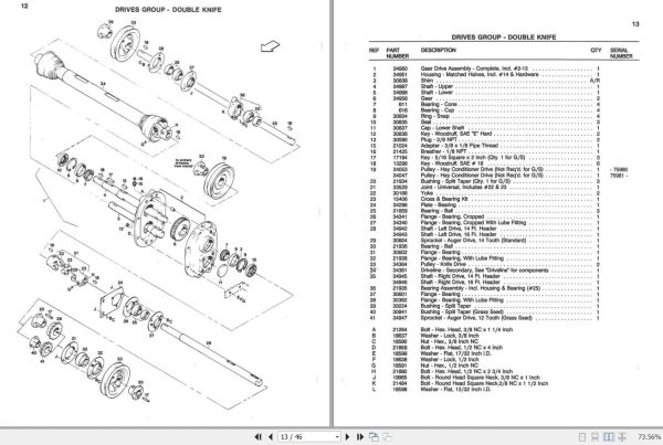 Macdon Auger Header Series III for 7000 Parts Catalog (2)