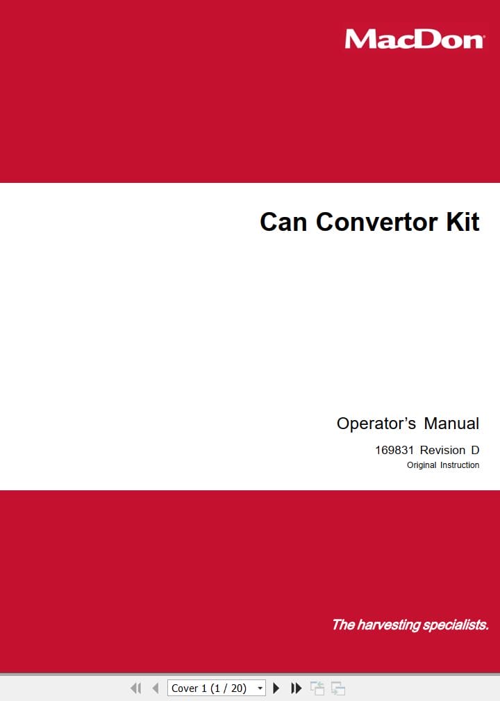 Macdon Can Convertor Kit Operators Manual 169831 Revision D (1)