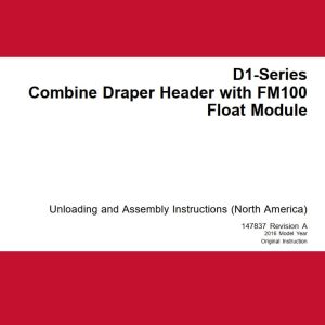 Macdon Combine Draper Header D1 Series FM100 Unloading and Assembly Instructions (1)
