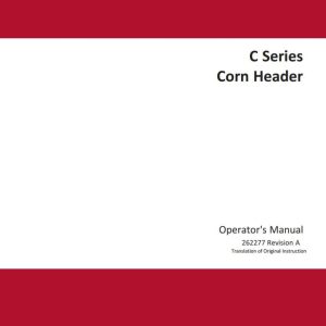Macdon Corn Header C Series Operators Manual (1)