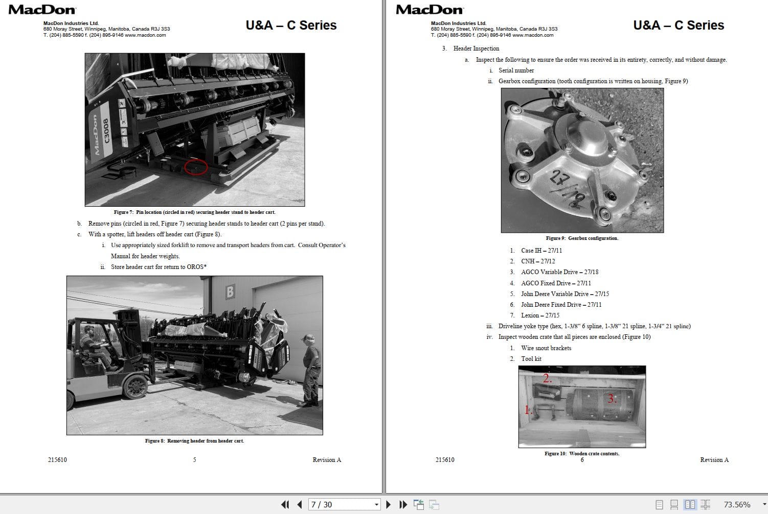 Macdon Corn Header C Series Unloading and Assembly Instructions (2)