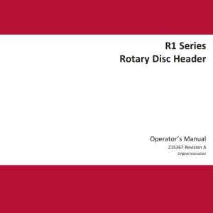 Macdon Disc Header R1 Series Operators Manual (1)
