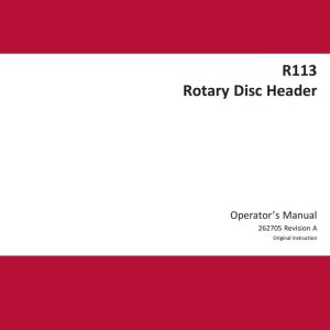 Macdon Disc Header R113 Operators Manual 262705 Revision A (1)