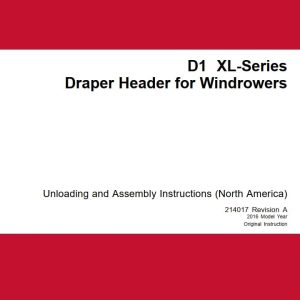 Macdon Draper Header D1 XL Series Unloading & Assembly Instructions 214017 Revision A (1)