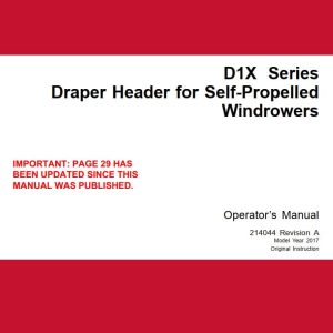 Macdon Draper Header D1X Series Operators Manual 214044 Revision A (1)