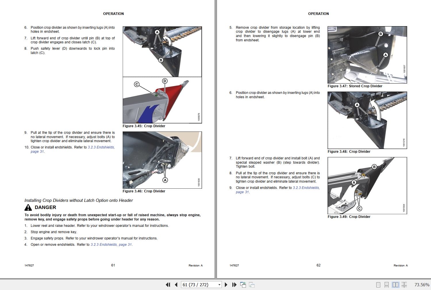 Macdon Draper Header D1XL Series Operators Manual 147627 Revision A (2)