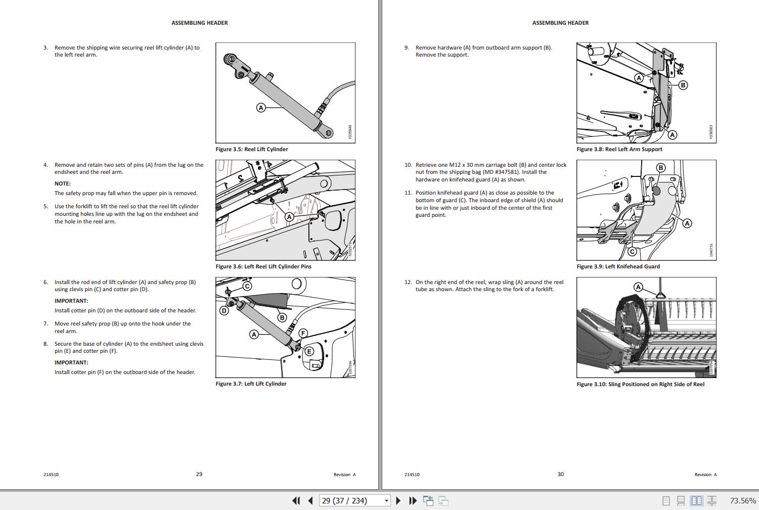 Macdon Draper Header D2 Series Unloading & Assembly Instructions 214510 Revision A (2)