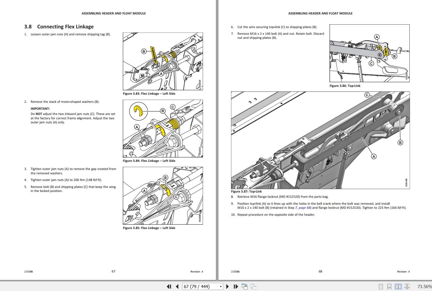 Macdon FlexDraper FD2 Series FM2 Unloading and Assembly Instructions 215586 Revision A (2)