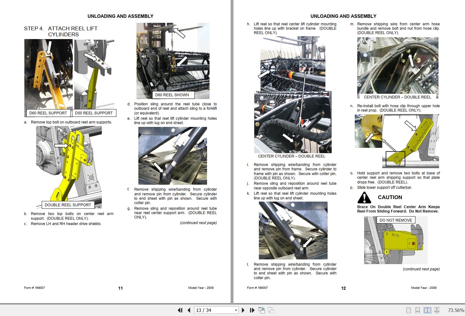 Macdon Harvest Header D50 D60 Unloading & Assembly Instructions (2)