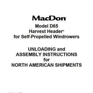 Macdon Harvest Header D65 Unloading & Assembly Instructions (1)