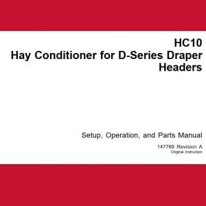 Macdon Hay Conditioner HC10 Setup Operation Parts Manual (1)