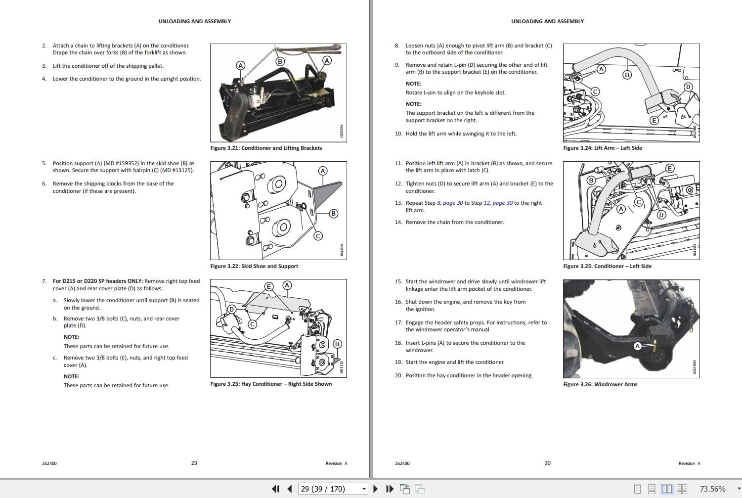 Macdon Hay Conditioner HC20 Setup Operation Parts Manual 262400 Revision A (2)