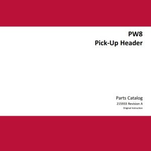 Macdon Pick Up Header PW8 Parts Catalog 215933 Revision A (1)