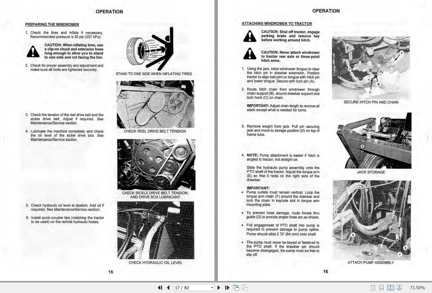 Macdon Power Tongue Windrower 5000 Operators Manual 12984 (2)
