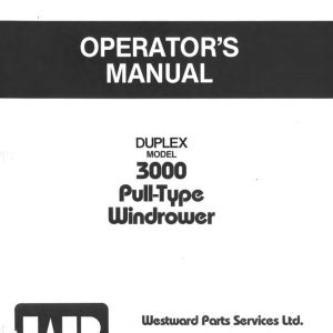 Macdon Pull Type Windrower 3000 Operators Manual (1)