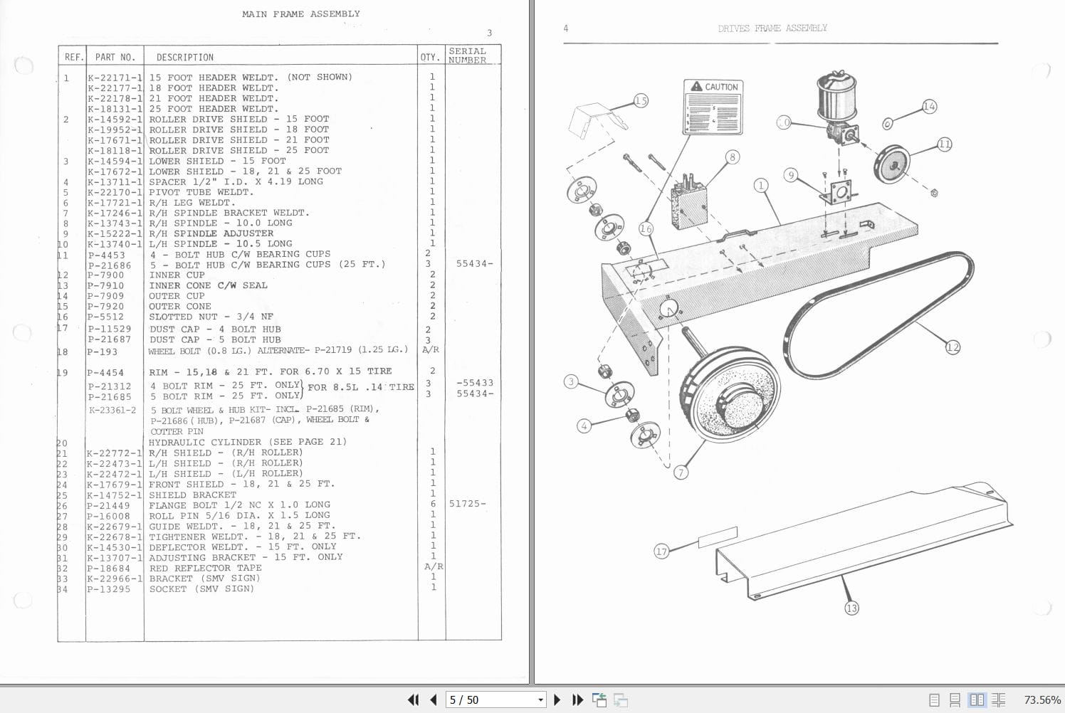 Macdon Pull Type Windrower Series I Parts Catalog 12549 (2)