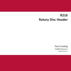 Macdon Rotary Disc Header R216 Parts Catalog 262805 Revision A (1)