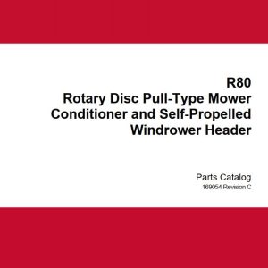 Macdon Rotary Disc Pull Type Mower R80 Parts Catalog 169054 Revision C (1)