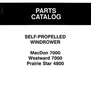 Macdon Self Propelled Windrower 7000 Parts Catalog 12910 (1)