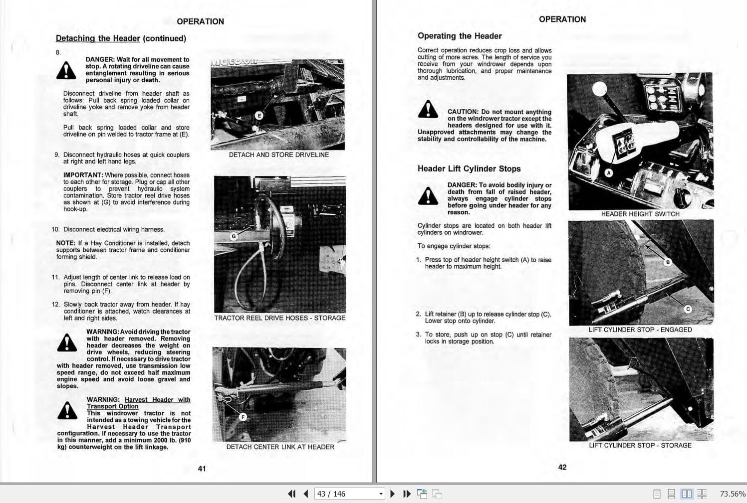 Macdon Self Propelled Windrower 9200 9300 Operators Manual (2)