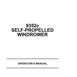 Macdon Self Propelled Windrower 9352c Operators Manual 147459 Rev01 (1)
