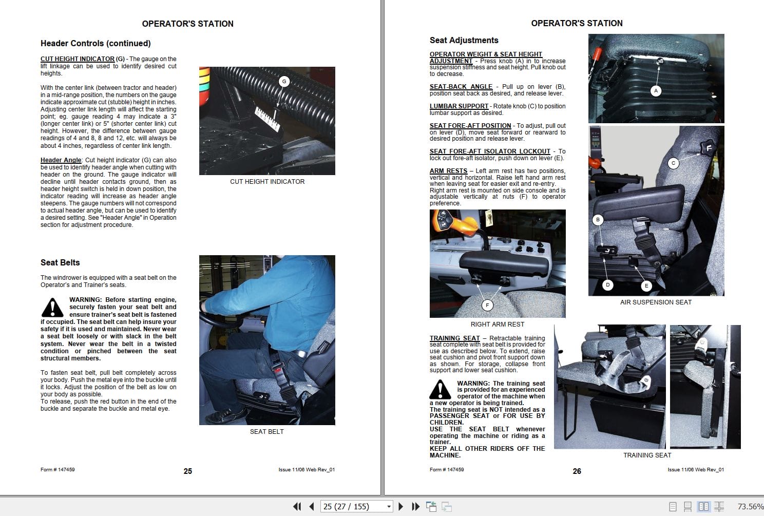 Macdon Self Propelled Windrower 9352c Operators Manual 147459 Rev01 (2)