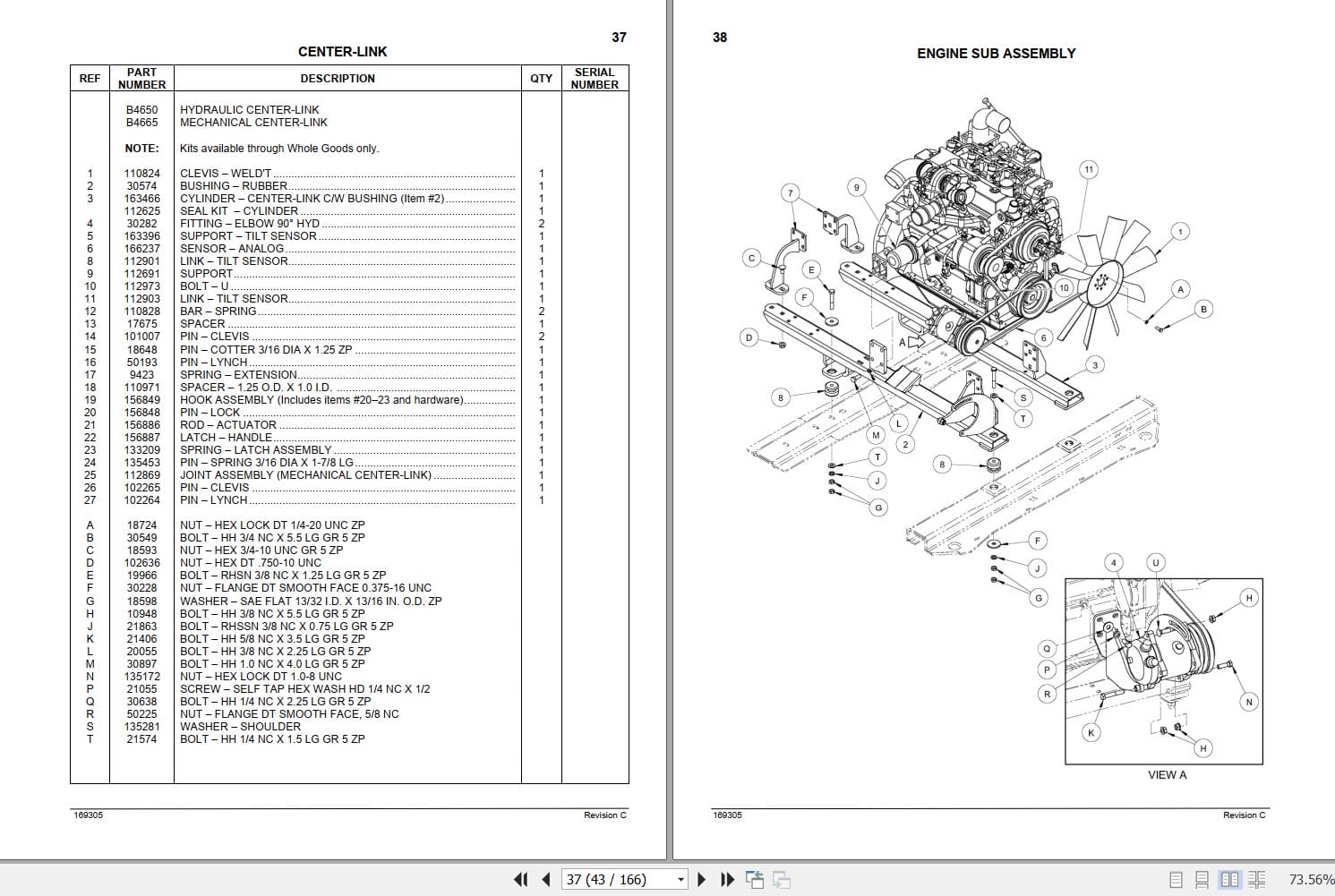 Macdon Self Propelled Windrower M100 Parts Catalog 169305 Revision C (2)