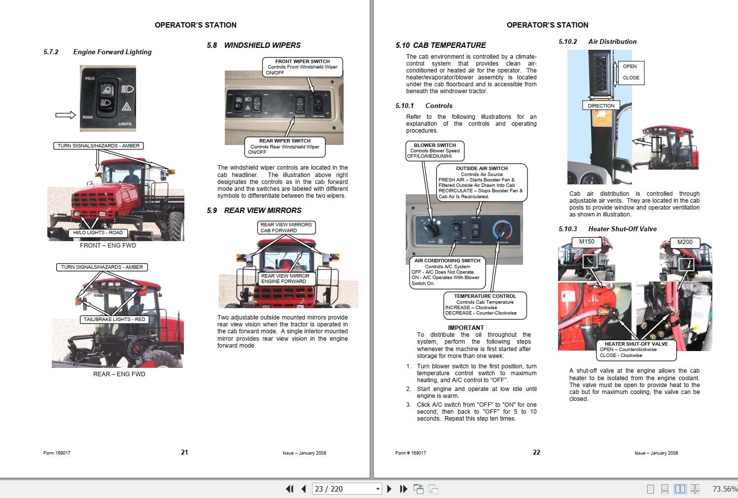 Macdon Self Propelled Windrower M150 M200 Operators Manual (2)