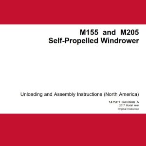 Macdon Self Propelled Windrower M155 M205 Unloading & Assembly Instructions (1)