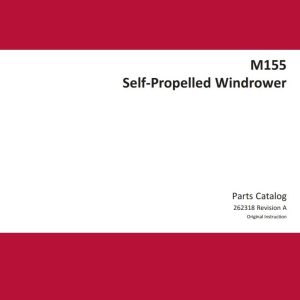 Macdon Self Propelled Windrower M155 Parts Catalog 262318 Revision A (1)