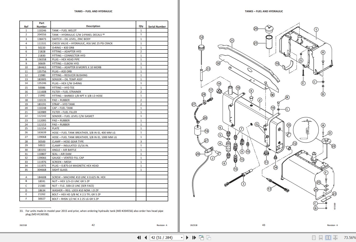 Macdon Self Propelled Windrower M155 Parts Catalog 262318 Revision A (2)