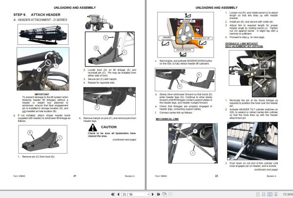 Macdon Self Propelled Windrower M155 Unloading & Assembly Instructions (2)