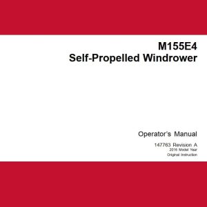 Macdon Self Propelled Windrower M155E4 Operators Manual (1)