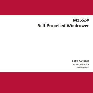 Macdon Self Propelled Windrower M155E4 Parts Catalog 262106 Revision A (1)