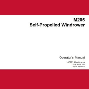 Macdon Self Propelled Windrower M205 Operators Manual (1)