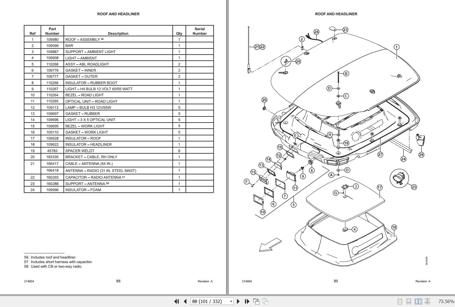 Macdon Self Propelled Windrower M205 Parts Catalog 214604 Revision A (2)