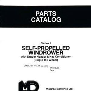 Macdon Self Propelled Windrower Series I Parts Catalog 12543 (1)