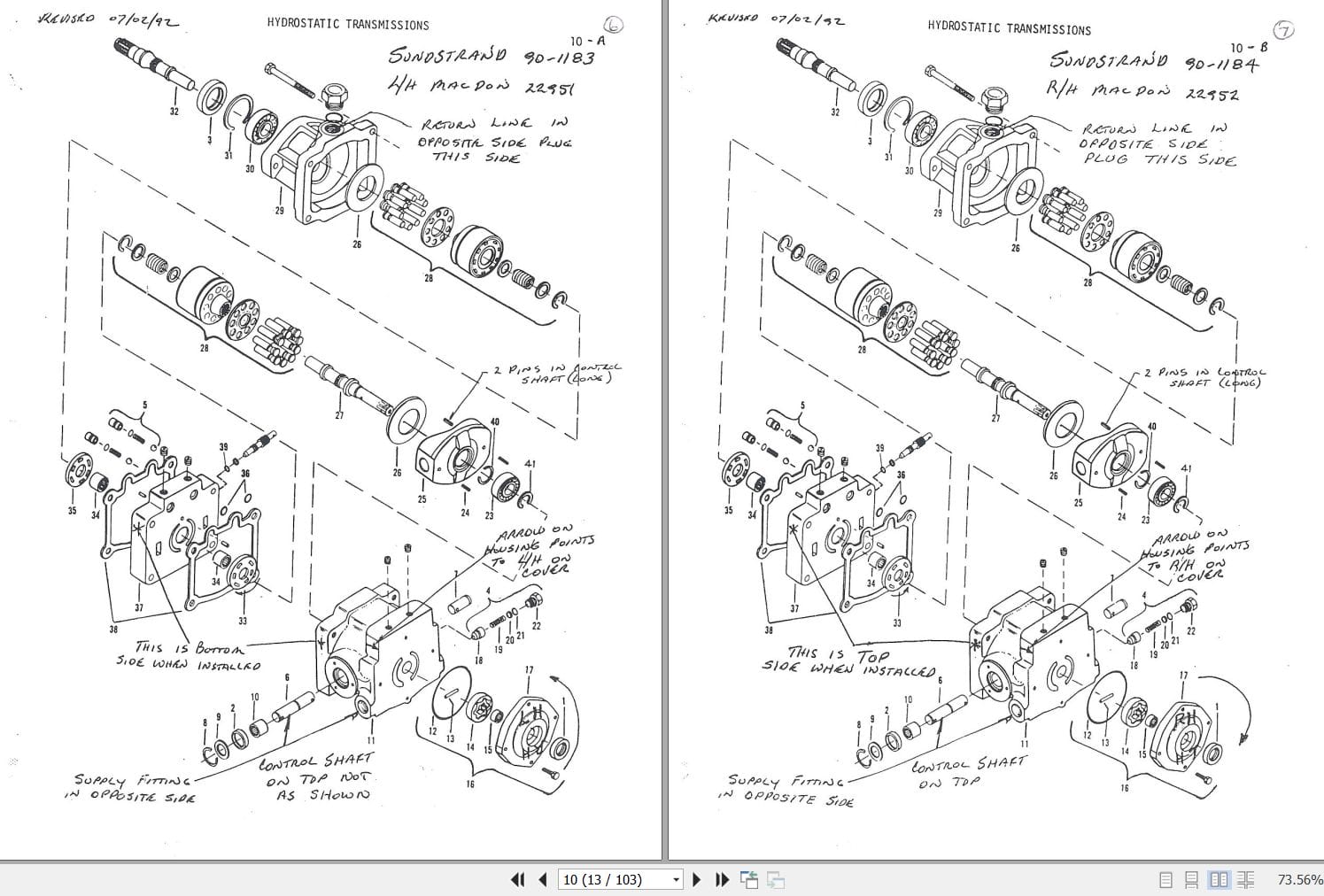 Macdon Self Propelled Windrower Series I Parts Catalog 12543 (2)