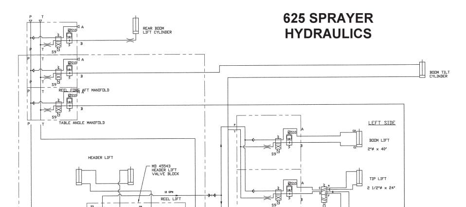 Macdon Sprayer 625 Hydraulic Electrical Schematic (2)