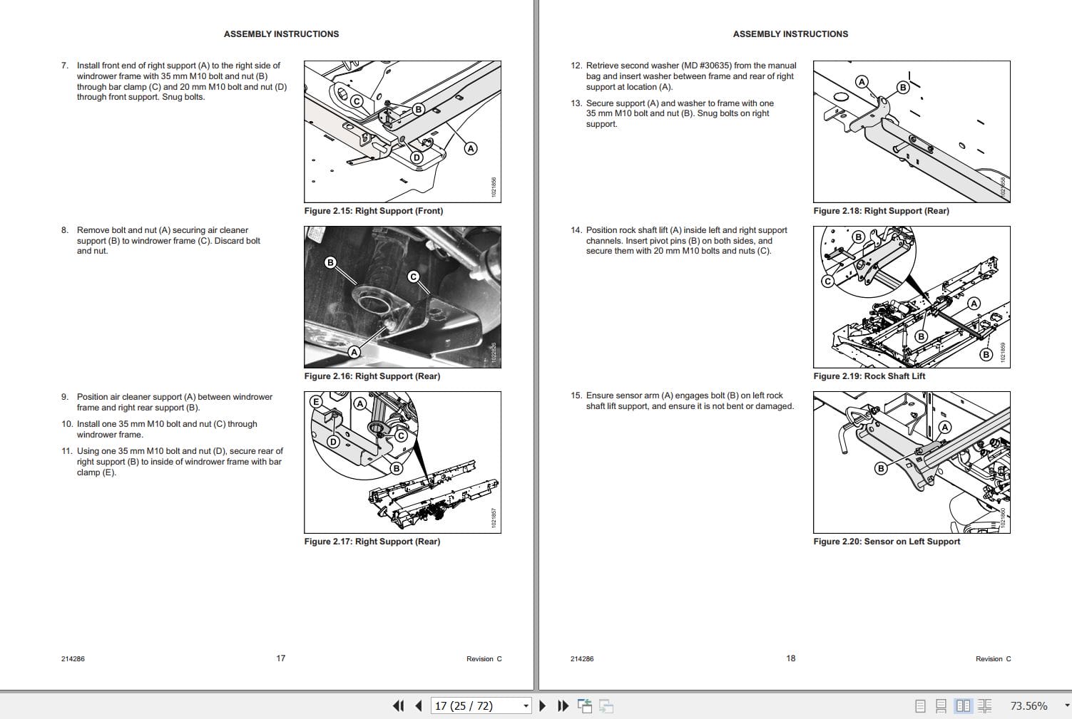 Macdon Swath Compressor for M1 Series Setup Operation Parts Manual (2)