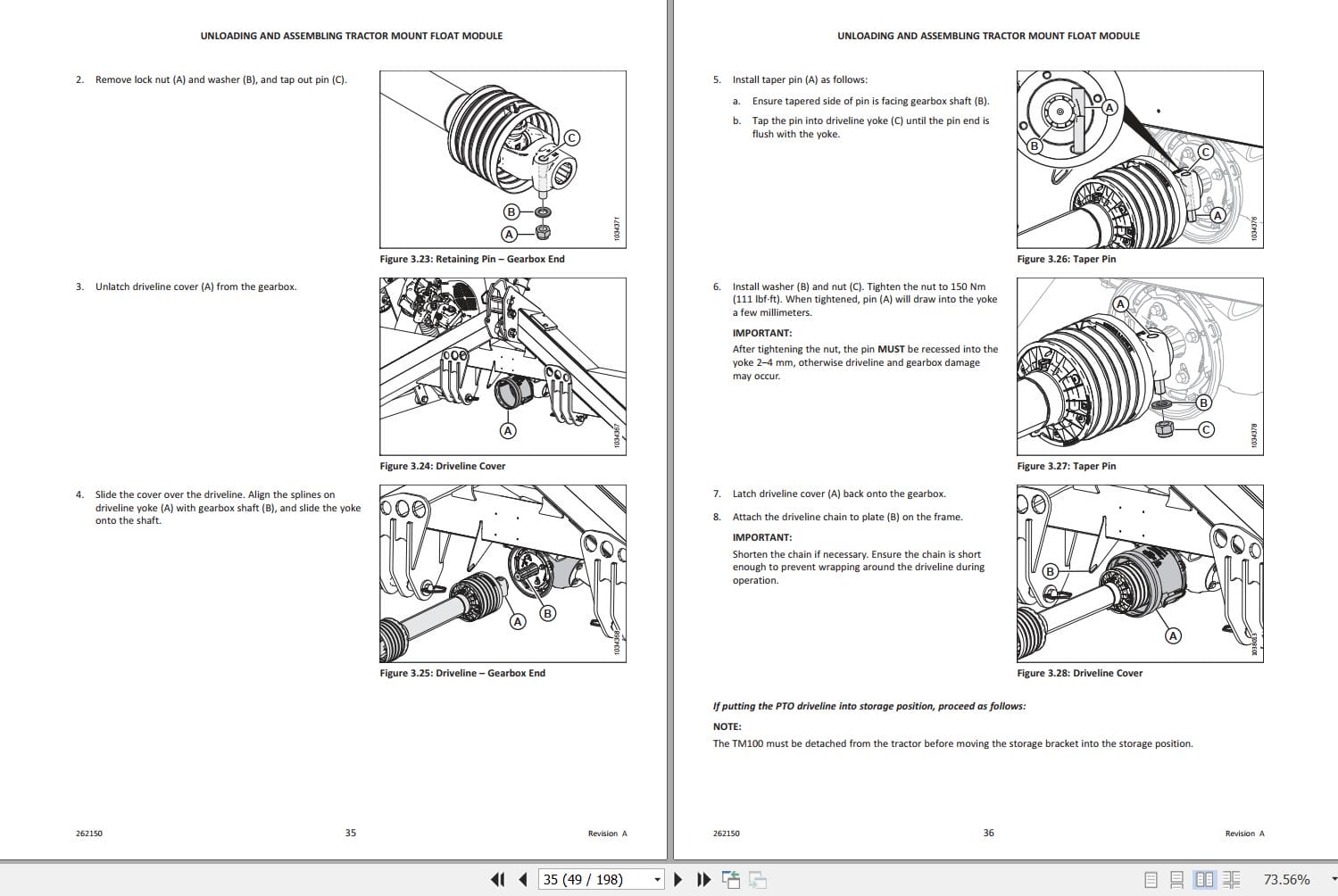 Macdon TM100 for D1 Series Setup Operation and Parts Manual 262150 (2)